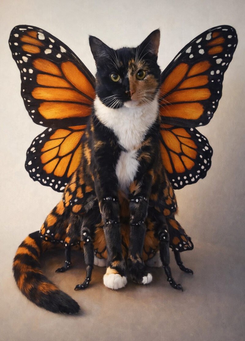 Burnish Point AI Scary Cat with too many legs